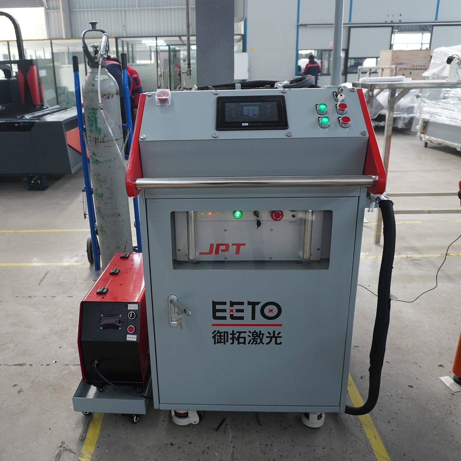 "Soldadora láser de fibra láser EETO de China Máquina de soldadura láser de mano para metal"