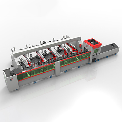 "Máquina cortadora de tubos de tubo láser de alimentación automática CNC industrial"